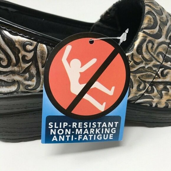 Easy Works By Easy Street Clog Shoes Black 8.5 W - Picture 7 of 11